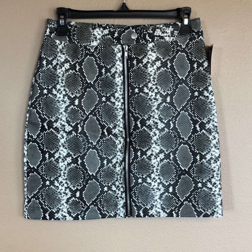 Tread & Supply faux snakeskin skirt Size S